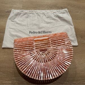 Pedro del Hierro Pink Statement Clutch